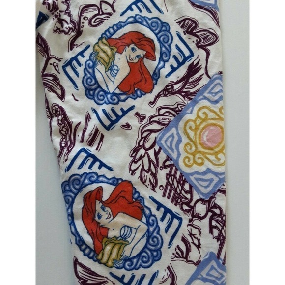 Lularoe Disney Ariel Tween Leggings The Little Mermaid Sea Ocean Sea Shell - Picture 3 of 4